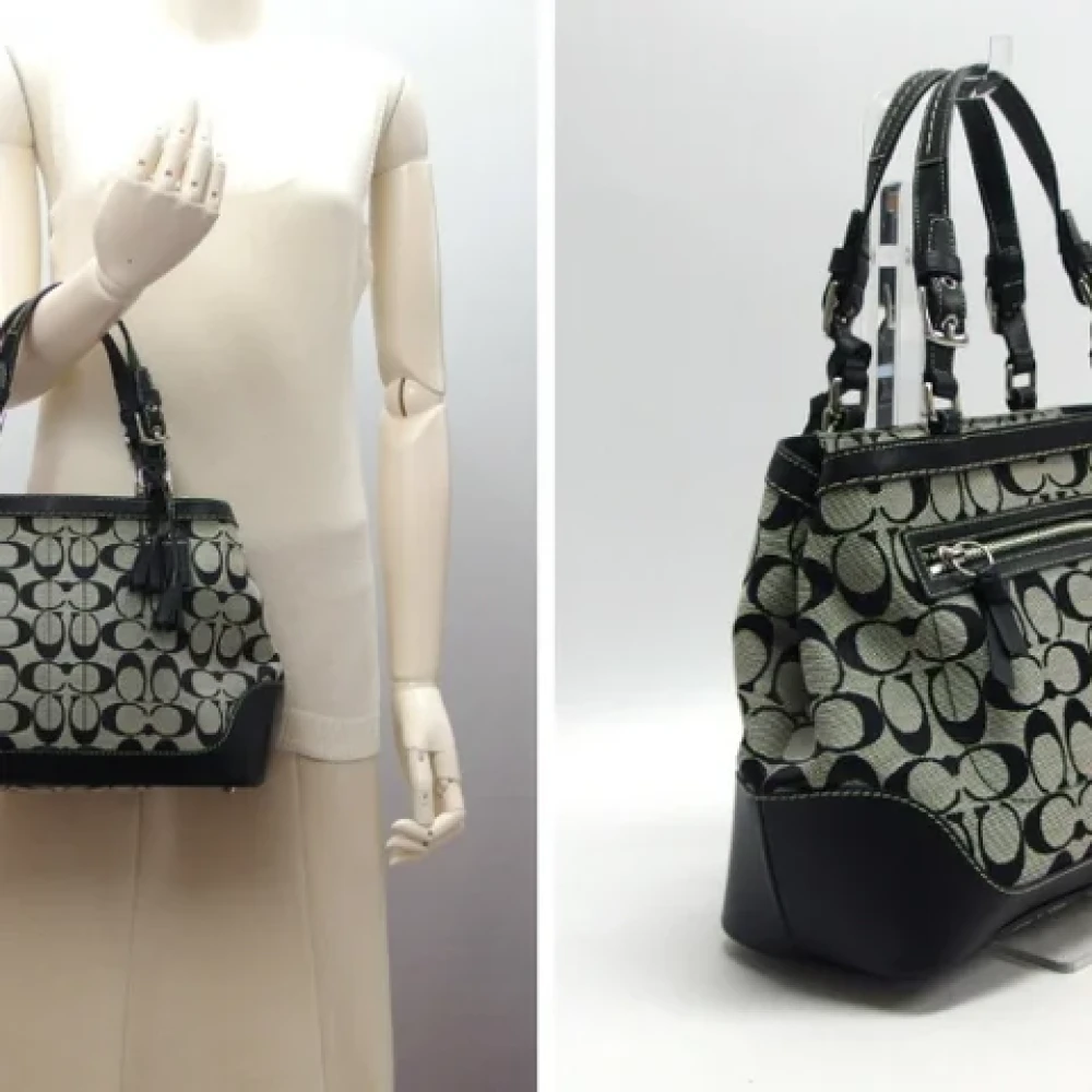 Coach Pre-owned Leather handbags Black Dames