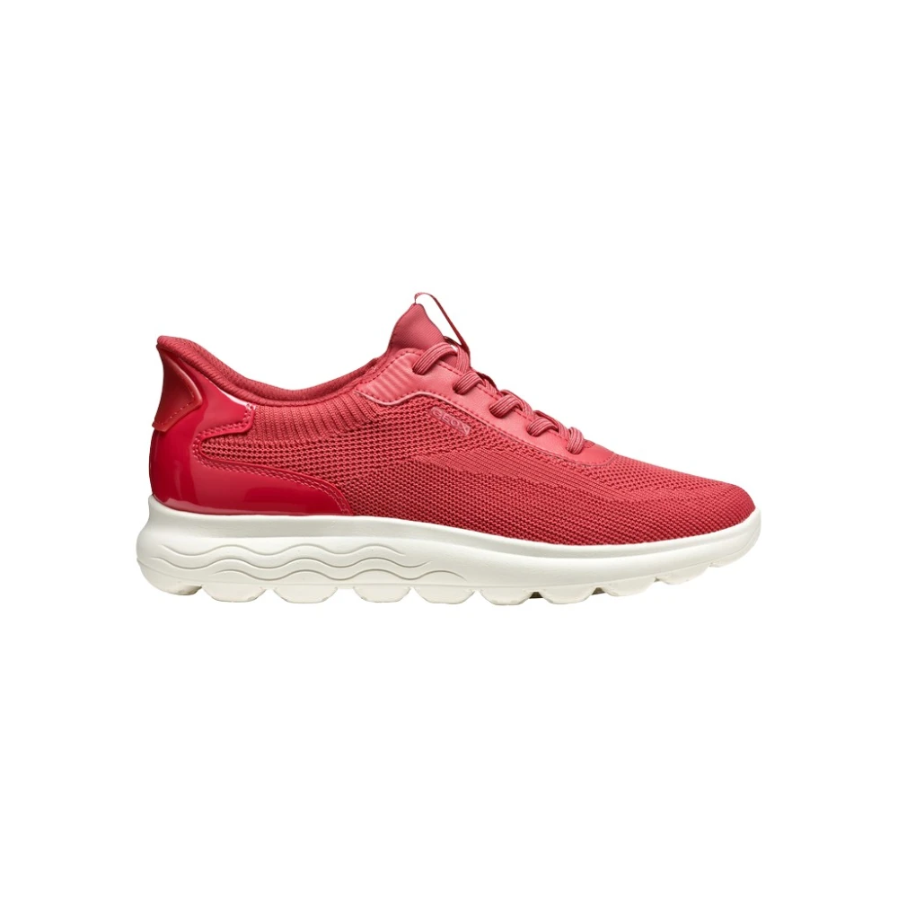 Geox Knit Sneaker Dames Schoenen Rood