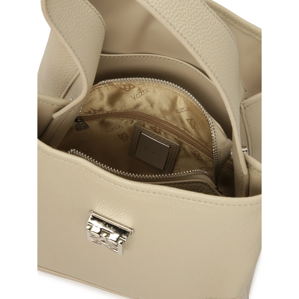 Kazar Lichtgrijze handtas met decoratieve sluiting Gray Dames