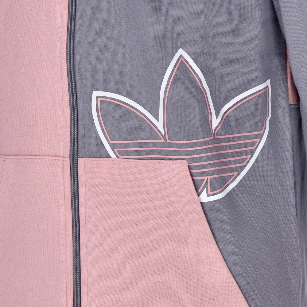 Adidas Groene Lichtgewicht Hoodie Sport Rits Pink Heren