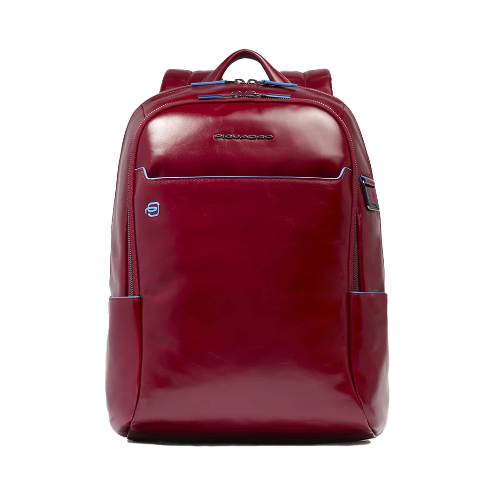Piquadro Unisex Rood Kleine 14" Laptop Rugzak