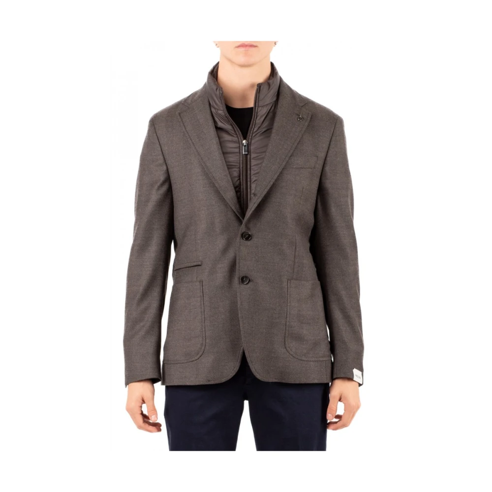 Paoloni Homme Gris Vestes, Taille: Xl Giacca