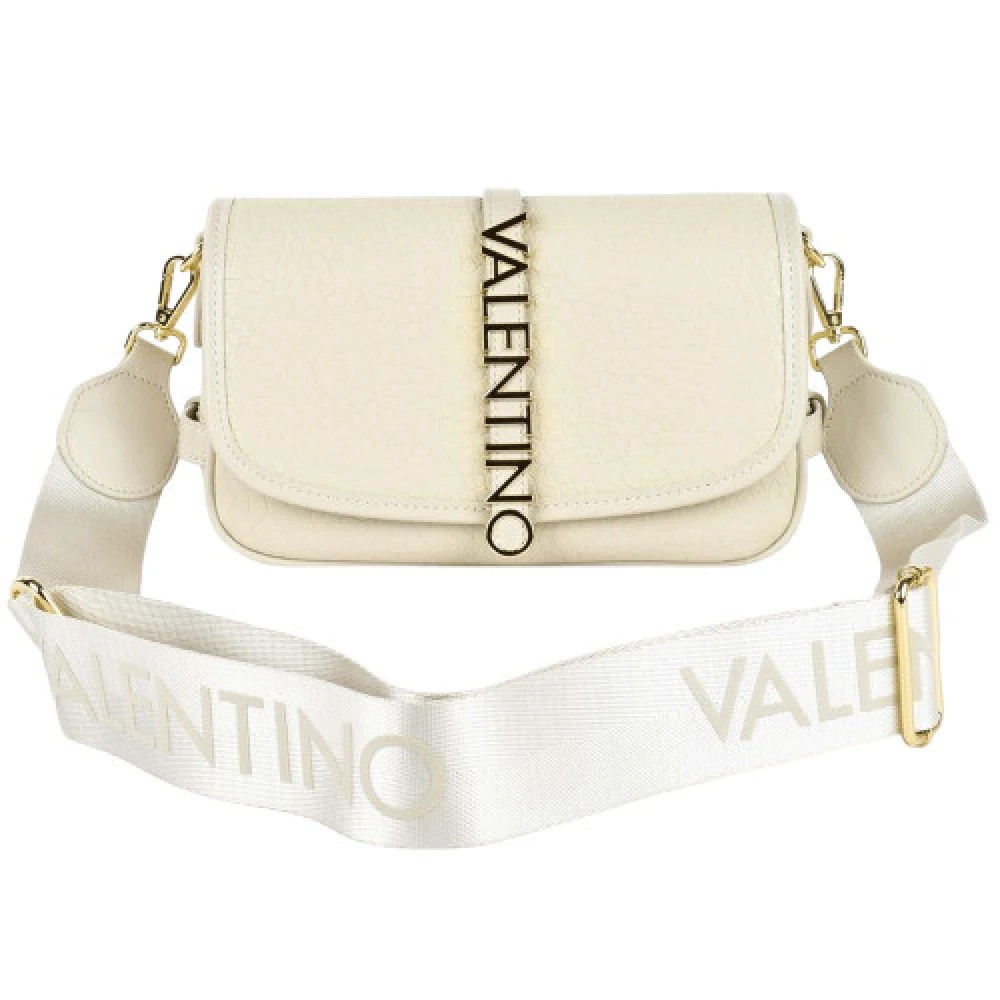 Valentino by Mario Valentino Beige Dames Handtas Flap Magneetsluiting Beige Dames