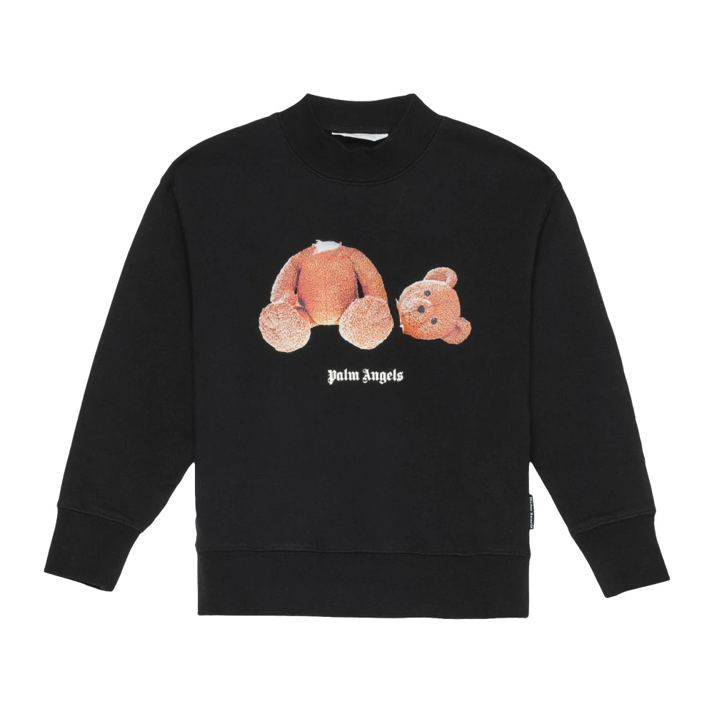 Palm Angels Boys Black Bear Crewneck - Kids Sweatshirts - 12 Y - Kids