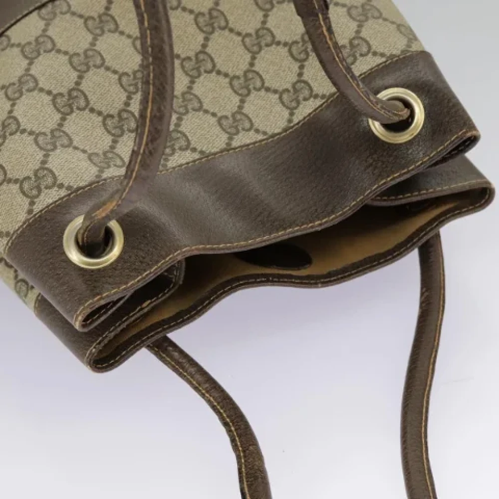 Gucci Vintage Pre-owned Canvas handbags Beige Dames