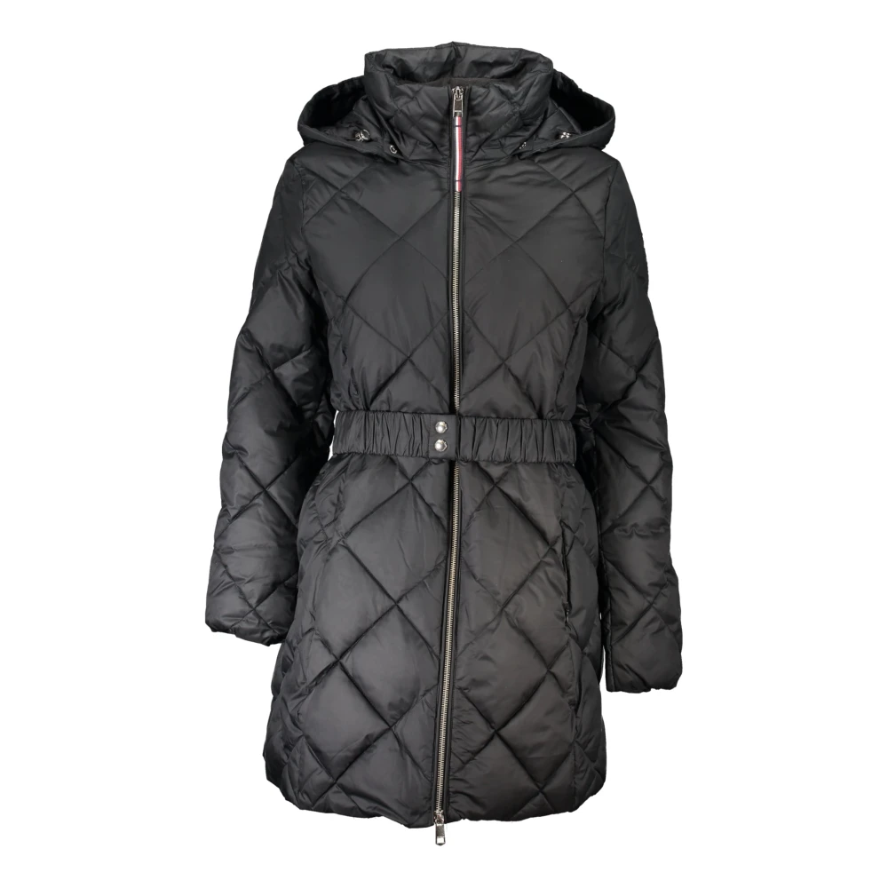 Tommy Hilfiger Zwarte hoodie met logo Black Dames