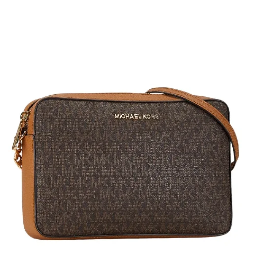 Michael Kors Pre-owned Canvas shoulder-bags Brown Dames