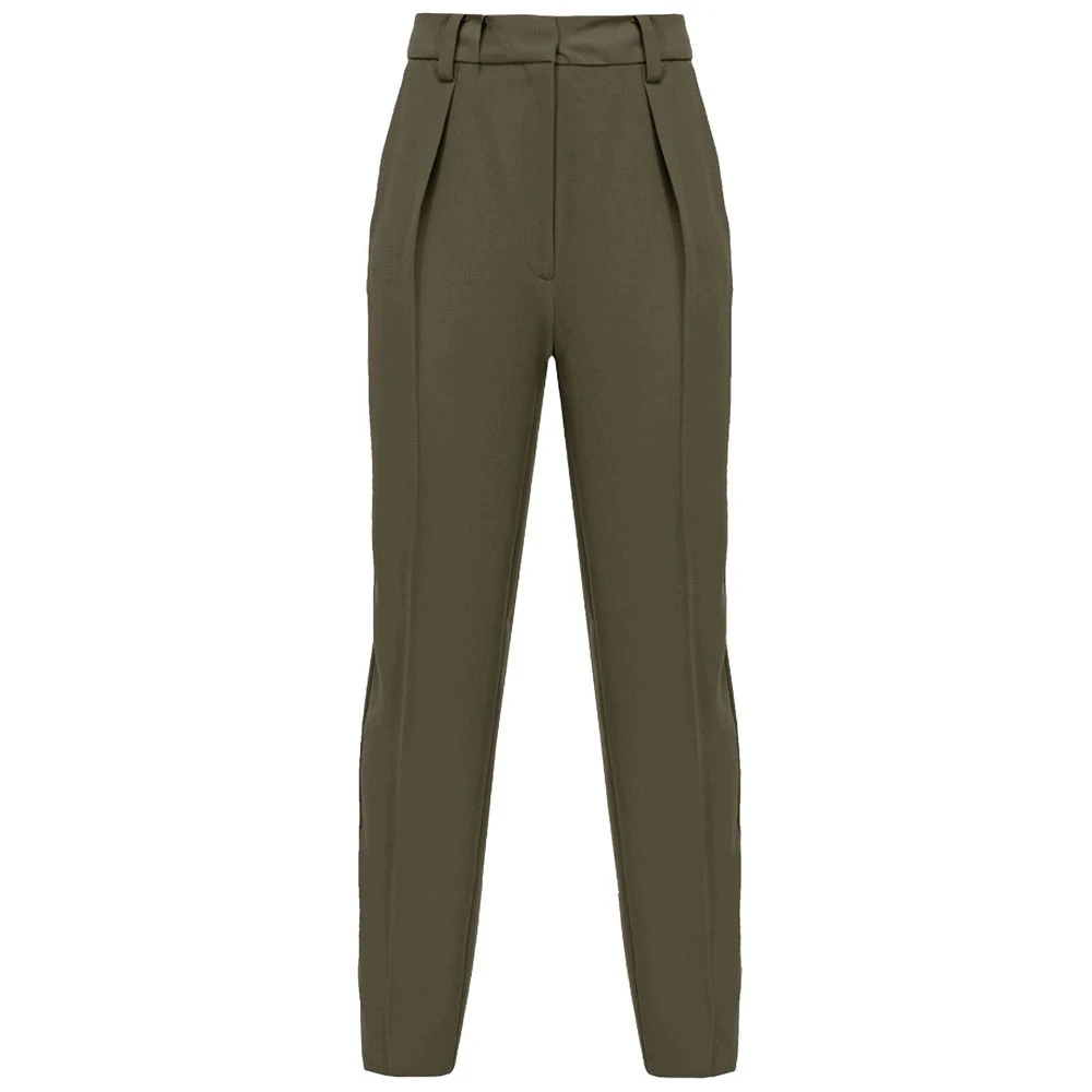 Pinko Flowing Crepe Jeans Broek Green Dames