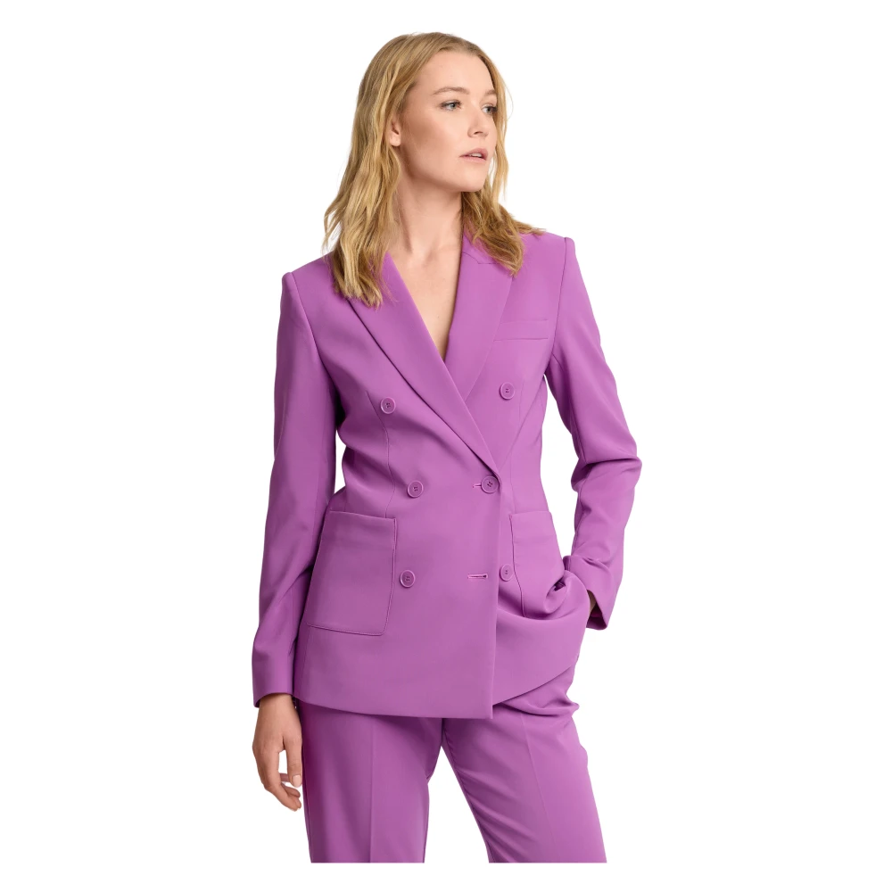 Kocca Women's Purple Blazers, Xs, Sophisticated Professional Long Sleeved Blazer