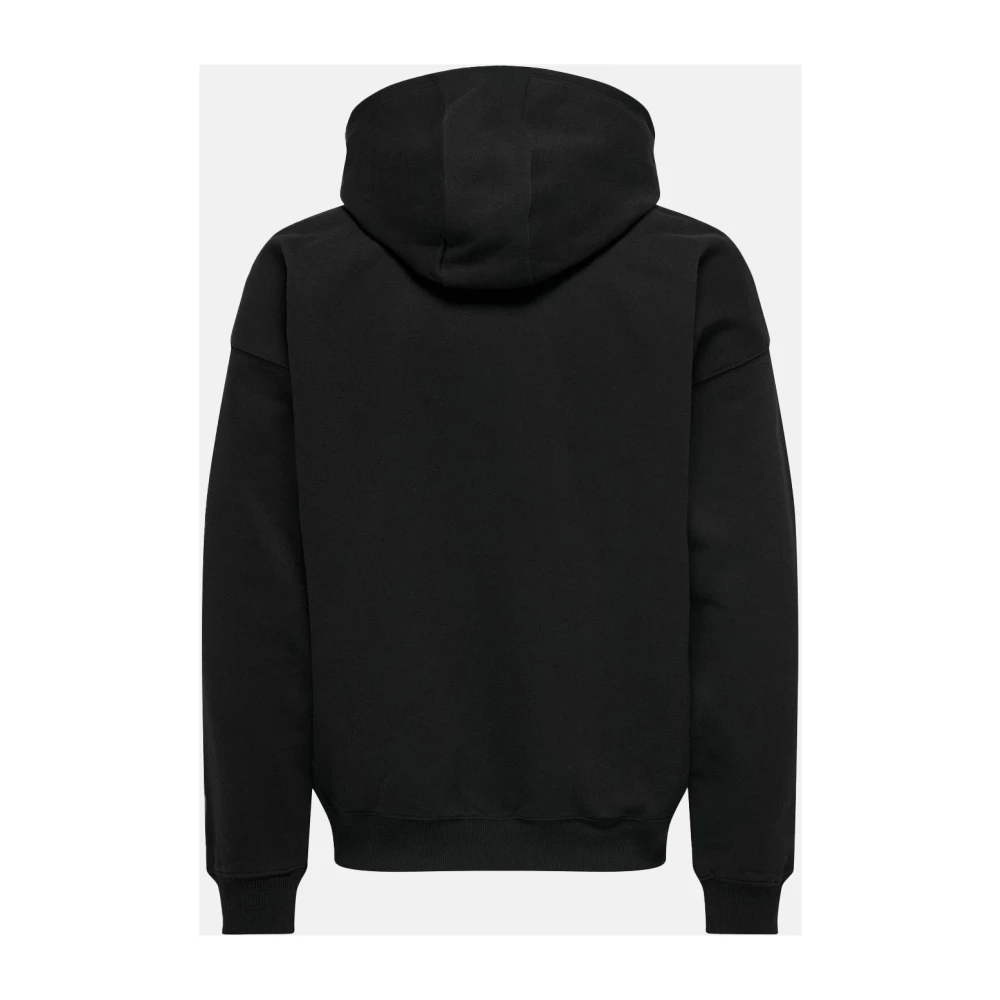 Only & Sons Casual Hoodie Sweatshirt Black Heren