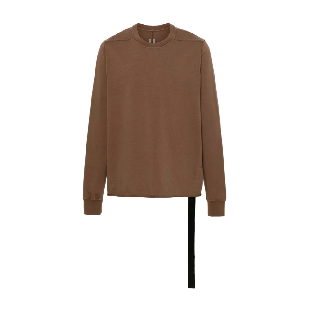 Rick Owens Crewneck Sweat Terra Long Sleeve Top Brown Heren
