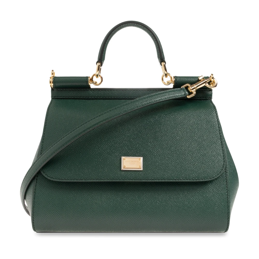 Dolce & Gabbana Women's Green Sicily Large Handbag - Handbags - One Size - Bags
