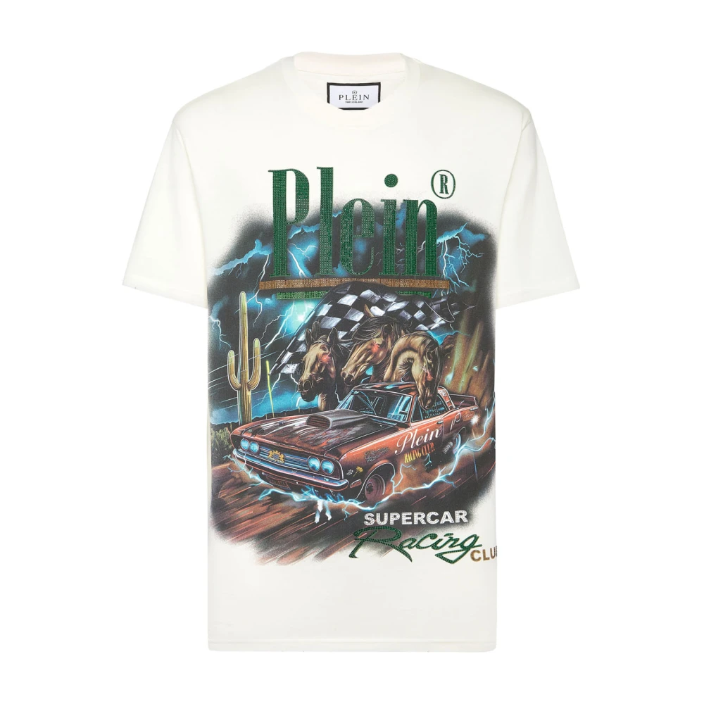 Philipp Plein Casual Katoenen T-shirt White Heren