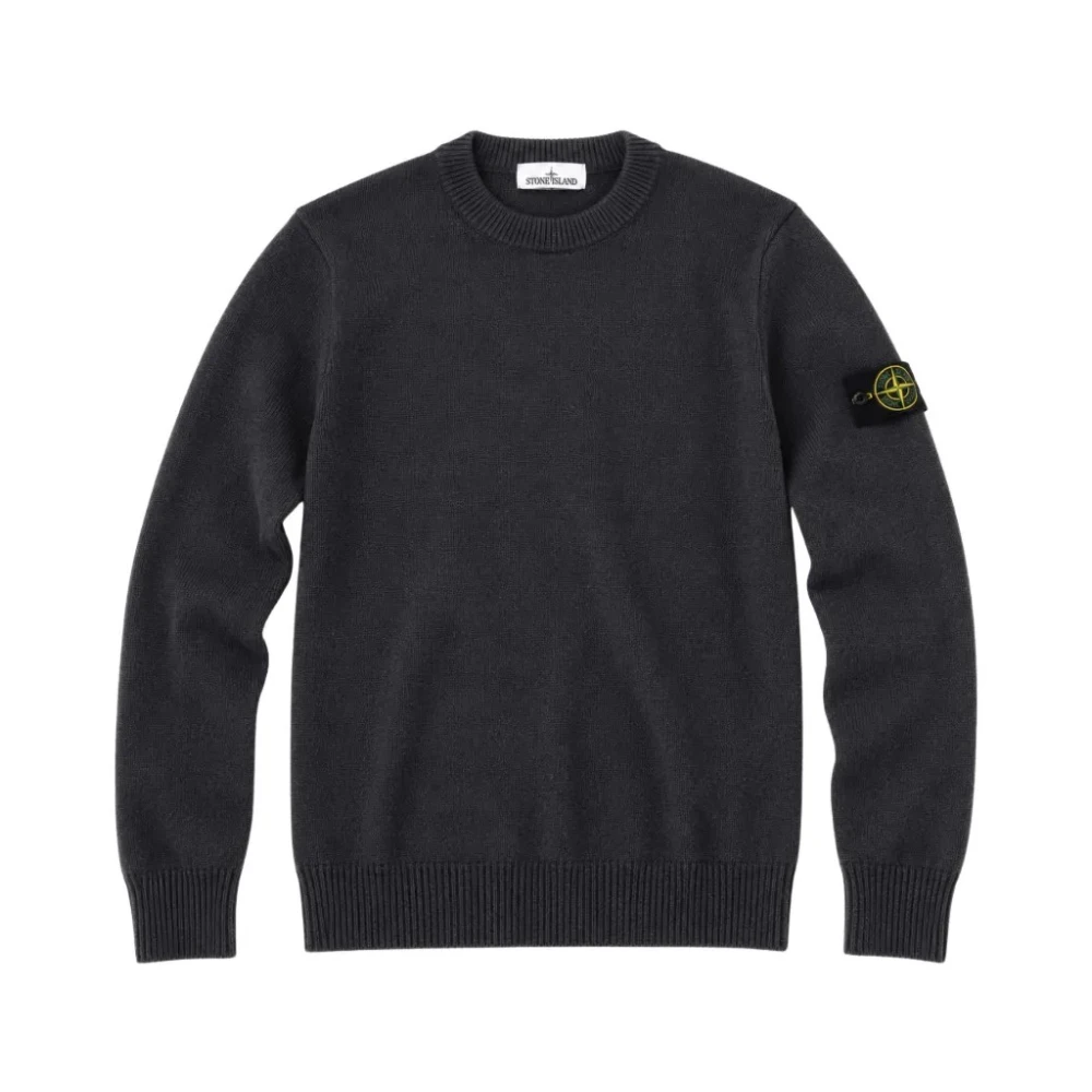 Stone Island Gray Maglia Rws - Male - Round-Neck Knitwear - Xl - Knitwear
