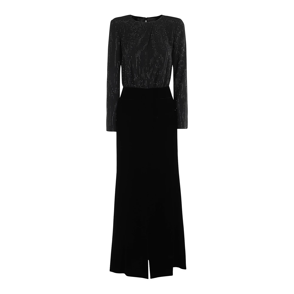 Emporio Armani Elegante Zwarte Jurk voor Vrouwen Black Dames