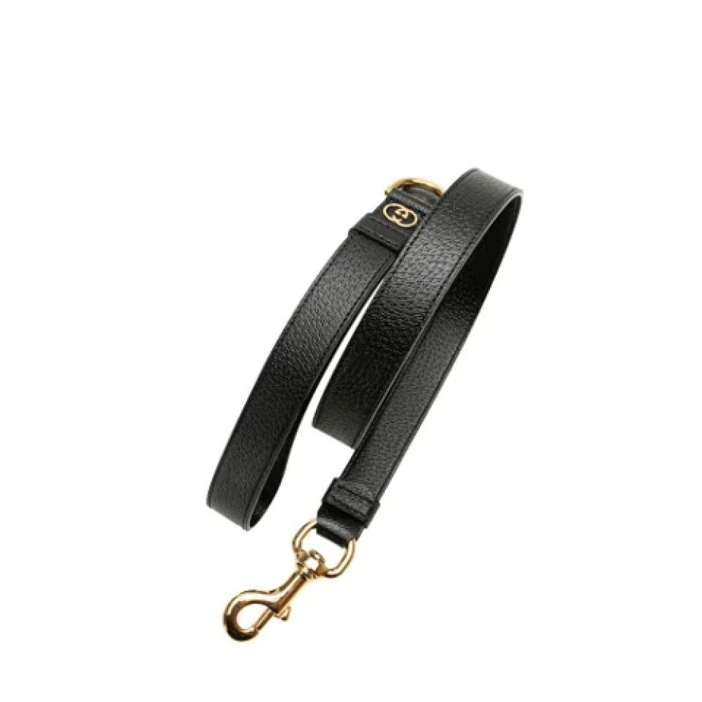 Gucci Vintage Pre-owned Leather home-office Black Dames