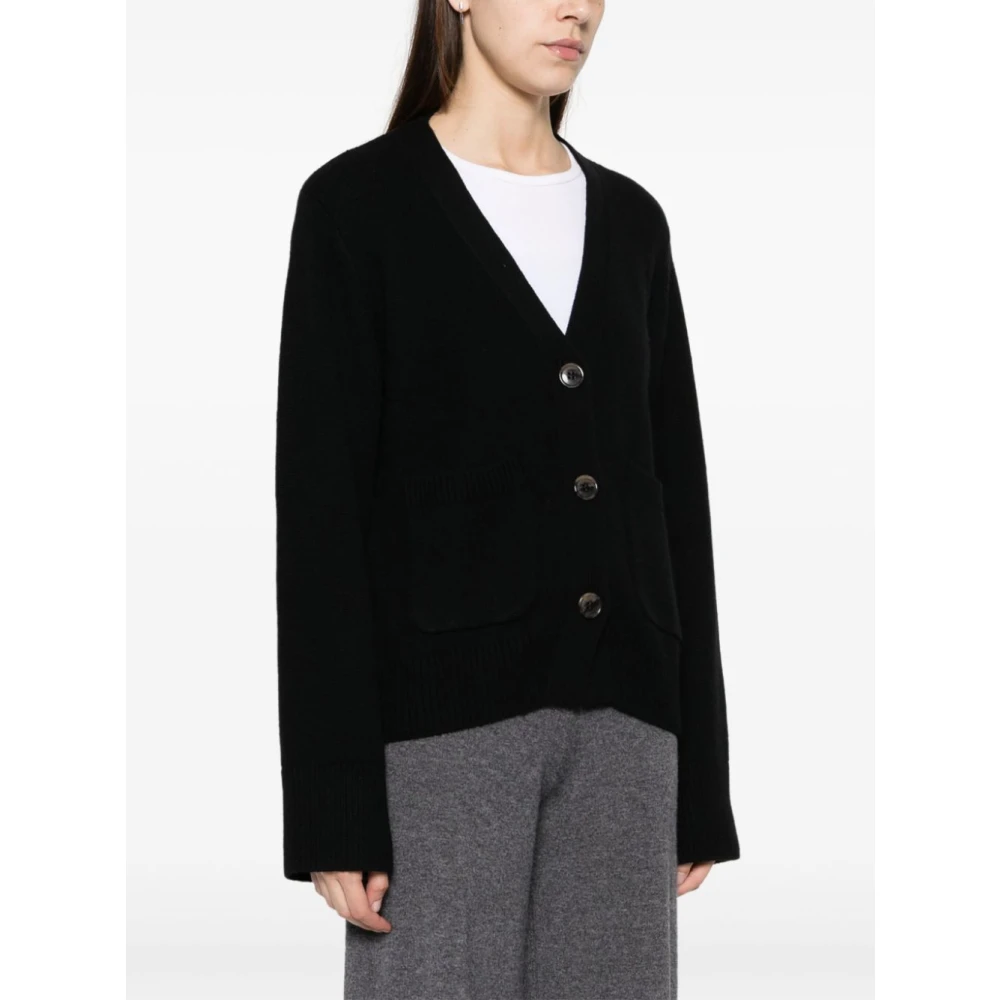 Lisa Yang Zwarte Kasjmier V-Hals Trui Black Dames