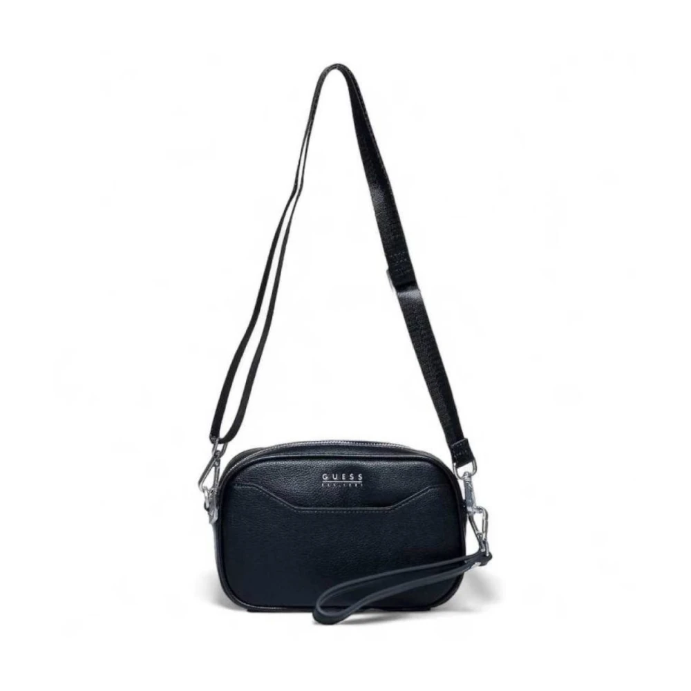 Guess PU Leren Schoudertas Zwart Black Dames