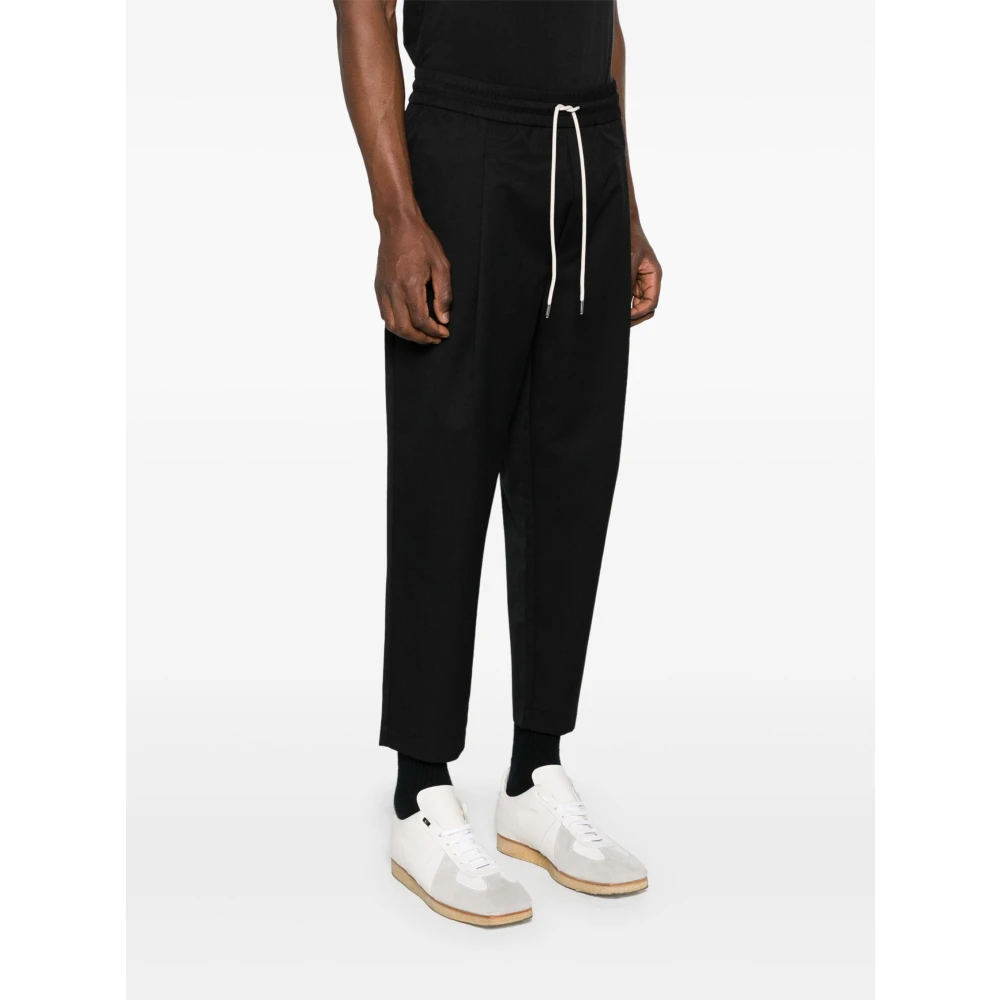 Drole de Monsieur Zwarte Cropped Broek Black Heren