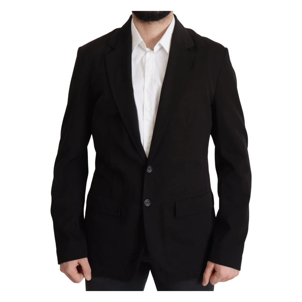 Dolce & Gabbana Hombre Negro - Clásico Blazer De Lana - Jackets - L