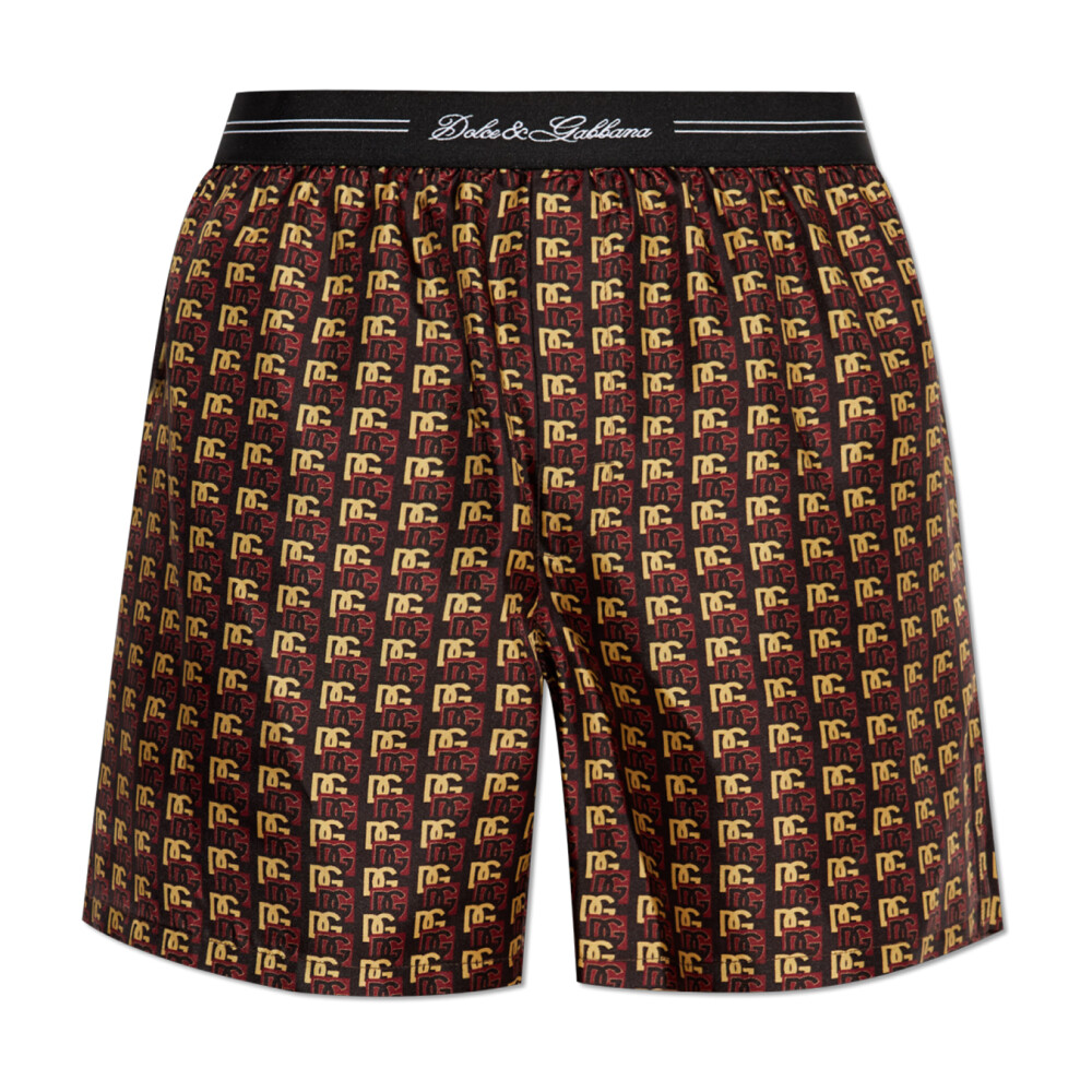 【関税＆送料込み】Dolce & Gabbana Silk Bermuda Shorts Dolce & Gabbana logo-jacquard Silk Shorts | Black | FARFETCH