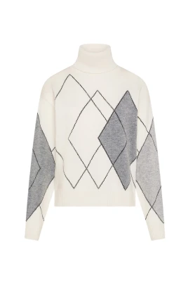 Dolcevita med intarsia