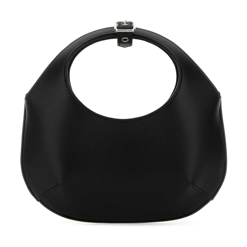 Courrèges Stijlvolle Zwarte Leren Mini Handtas Black Dames