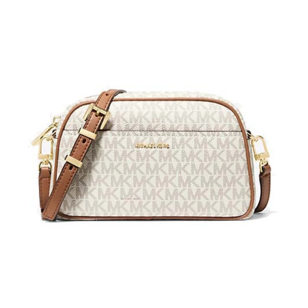 Michael Kors Women's Beige Cross Body Bags, One Size, Modern Jet Set Crossbody Bag