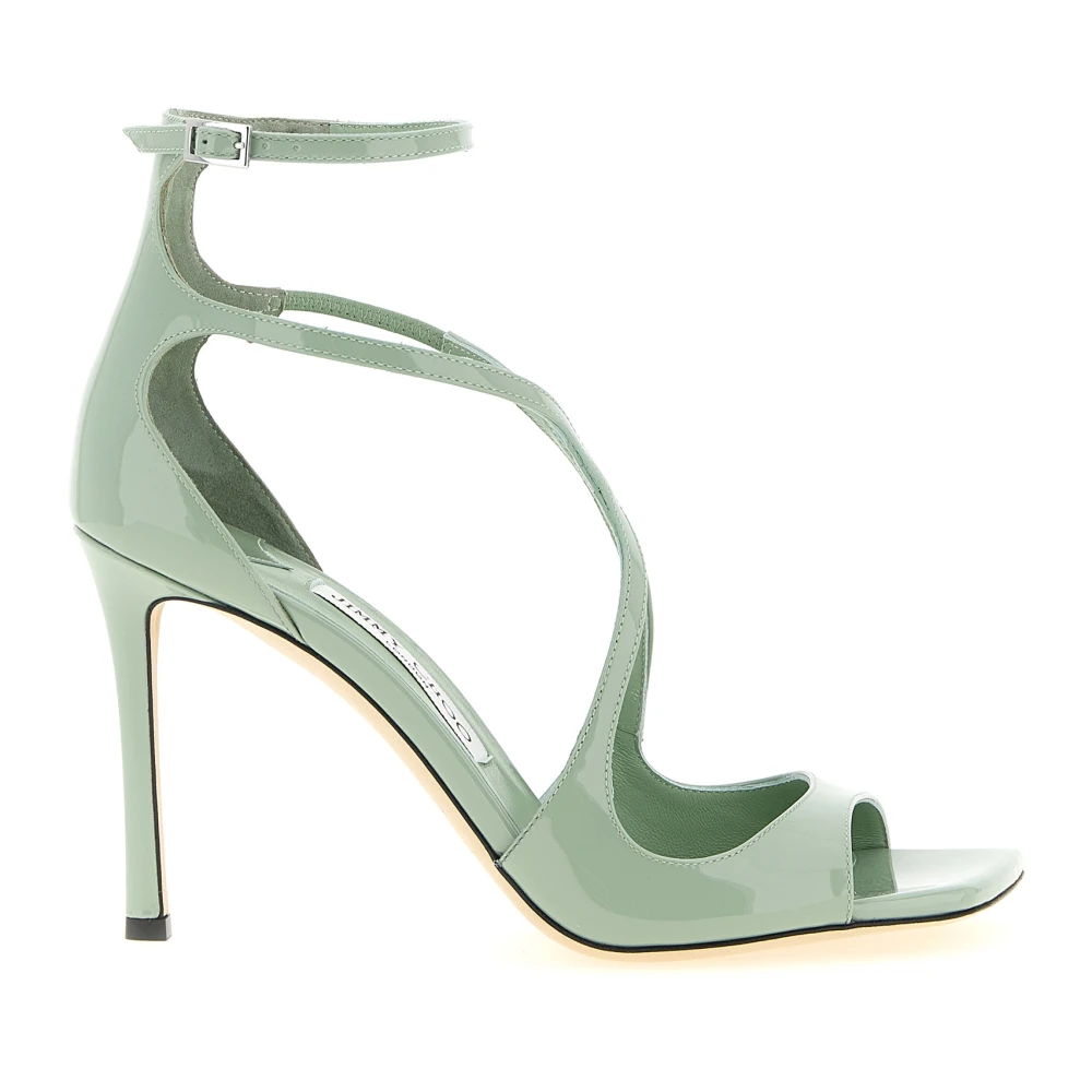 Jimmy Choo Women's Green Azia 95 Sandals
