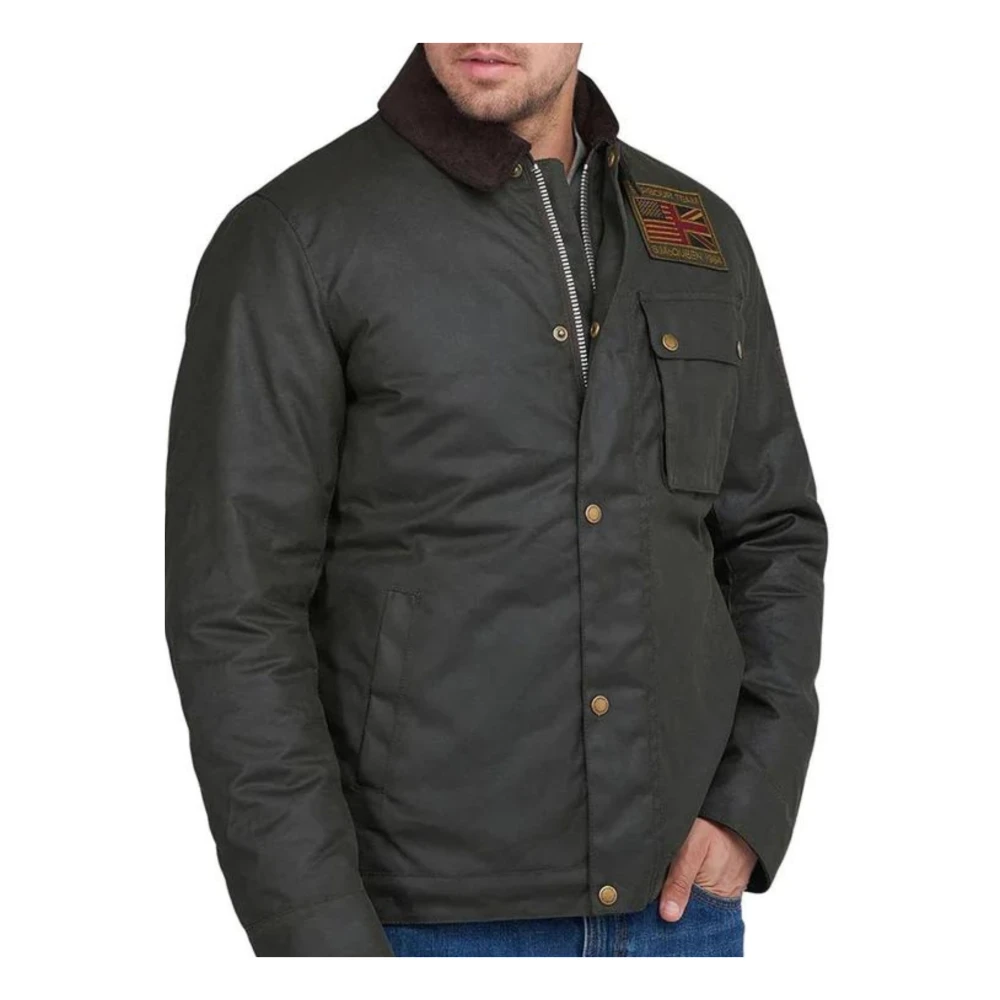 Barbour Grön Workers Wax Jacket Aw23 Green, Herr