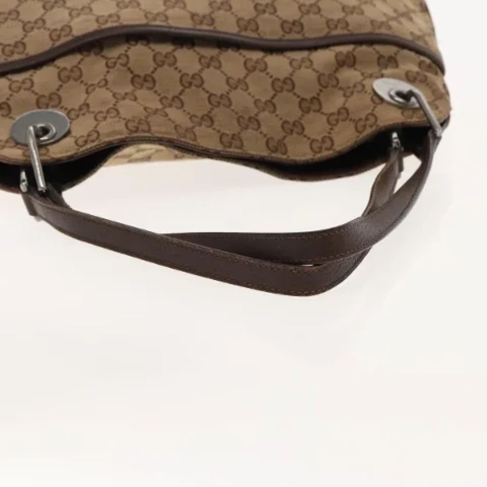 Gucci Vintage Pre-owned Canvas handbags Beige Dames