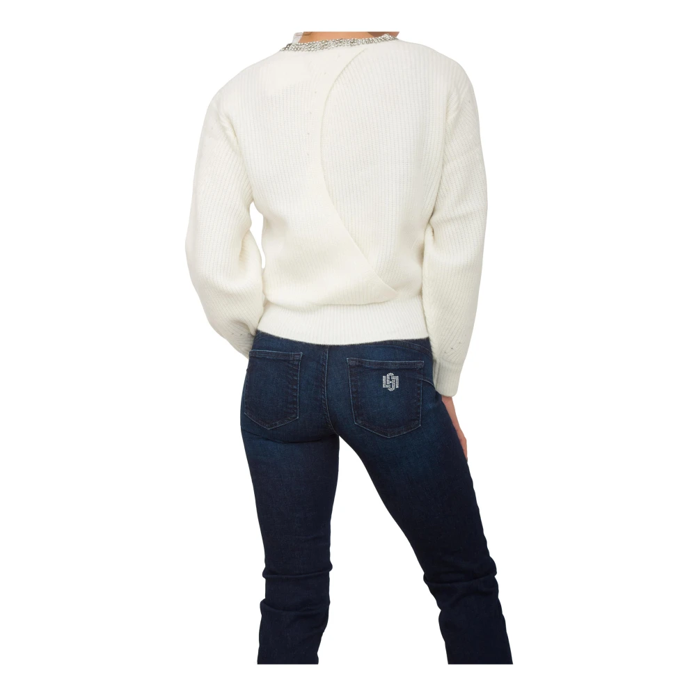 Liu Jo Witte Trui met Moderne Stijl White Dames