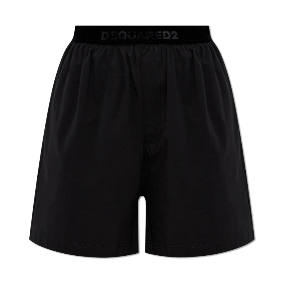 Dsquared2 Katoenen Boxershorts Black Dames