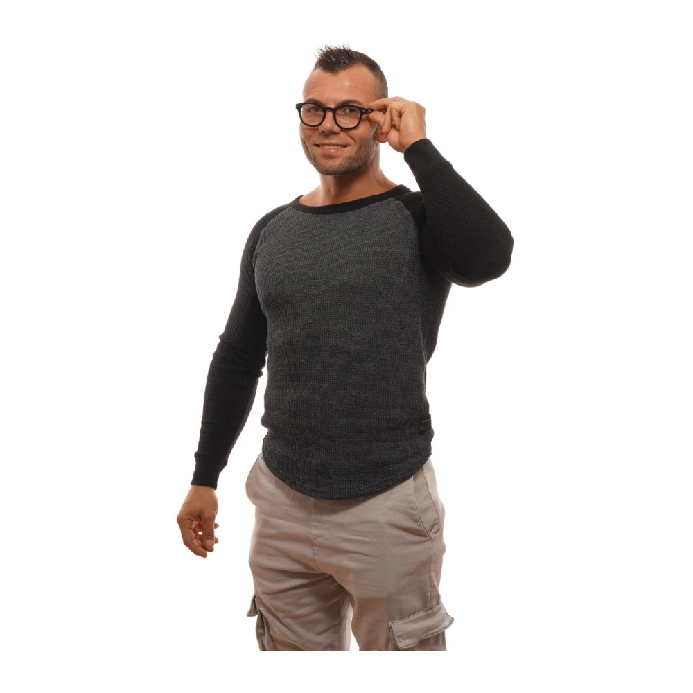 Ermenegildo Zegna Zwarte Ronde Optische Brillen Black Heren