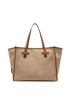 Beige Shopper Väska Stilren