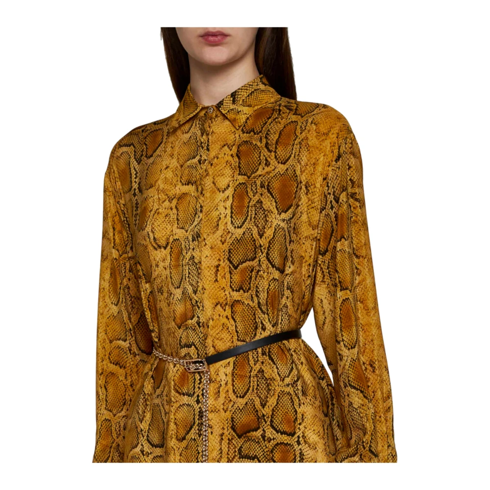 Max Mara Studio Gele Nereo Jurk Collectie Multicolor Dames