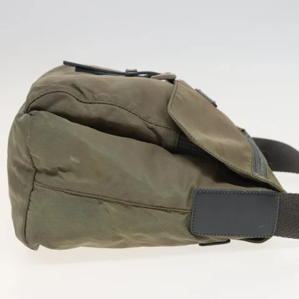 Prada Vintage Pre-owned Nylon prada-bags Brown Dames
