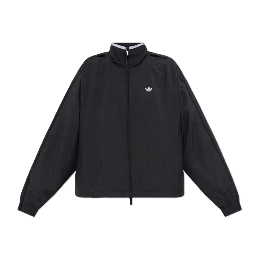 adidas Originals Lichtgewicht Jack met Logo Black Dames