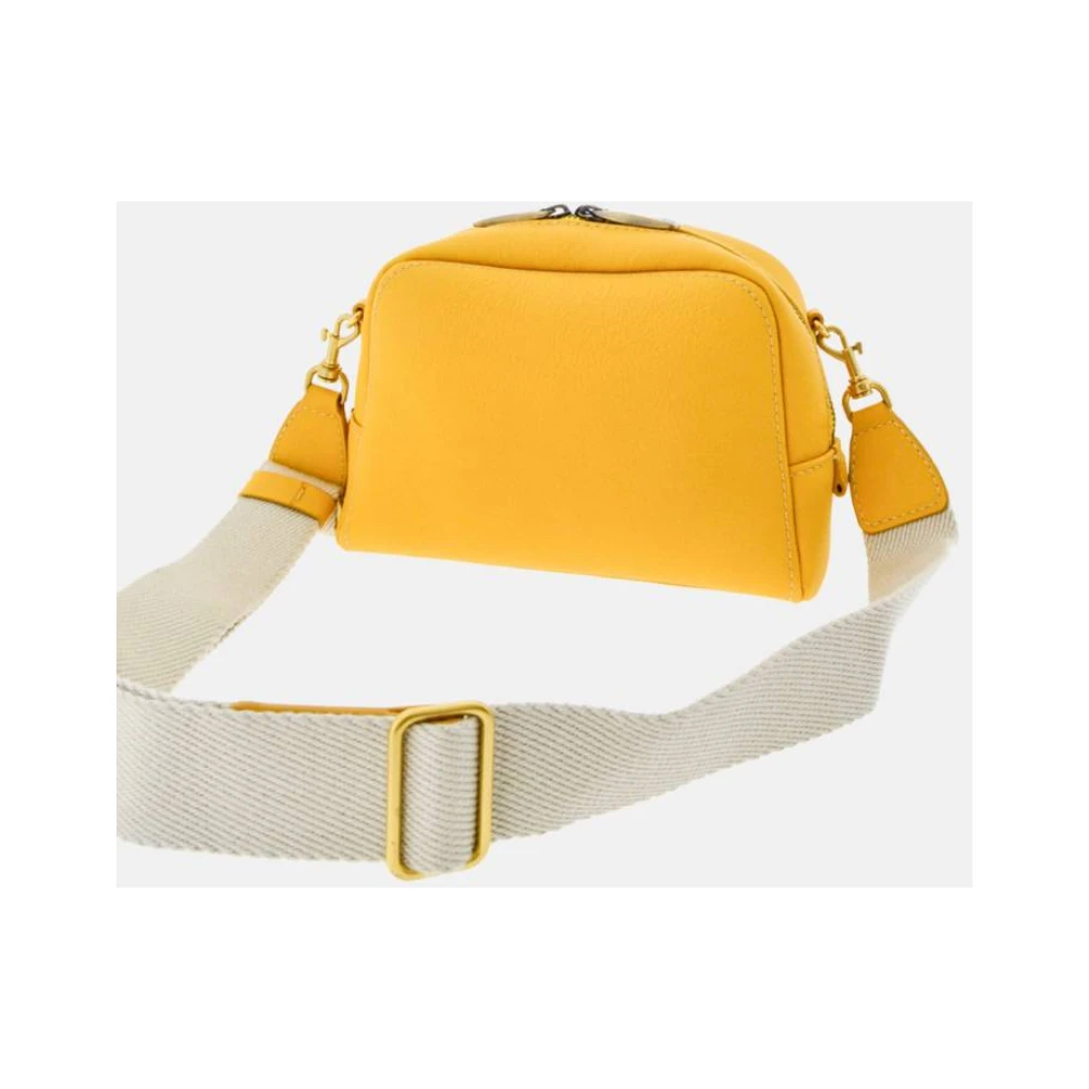 Carolina Herrera Crossbody tas met Blazon stiksels Yellow Dames