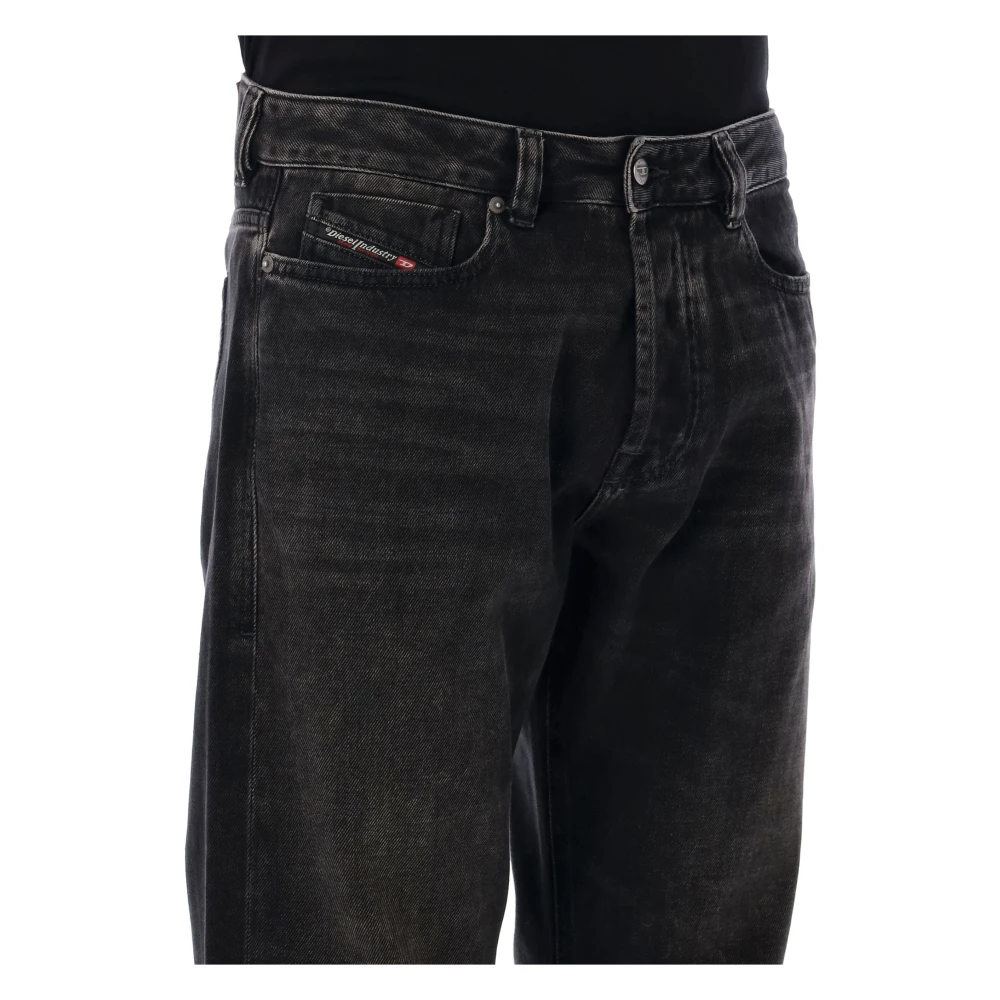 Diesel Retro Style Denim Jeans Black Heren
