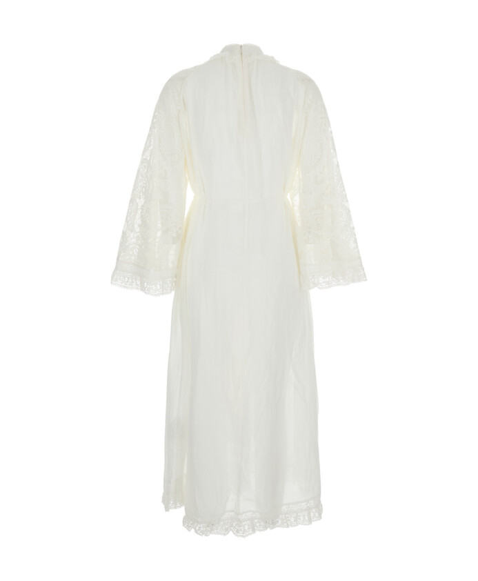 robe-midi-en-dentelle-blanche-avec-col-montant