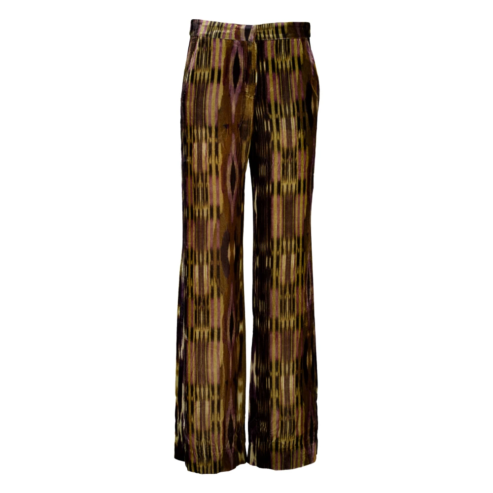 Ba&Sh Women's Multicolor Wide Trousers, 2XS, Velvo Pantalons