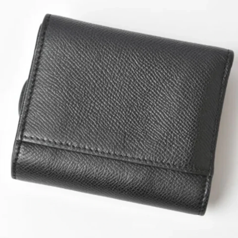 Dior Vintage Pre-owned Leather wallets Blue Dames