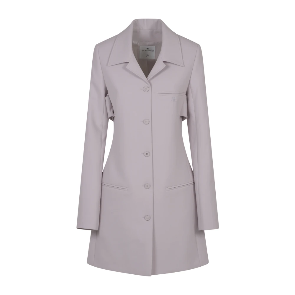 Courrèges Heritage A-Line Coat Pink Dames