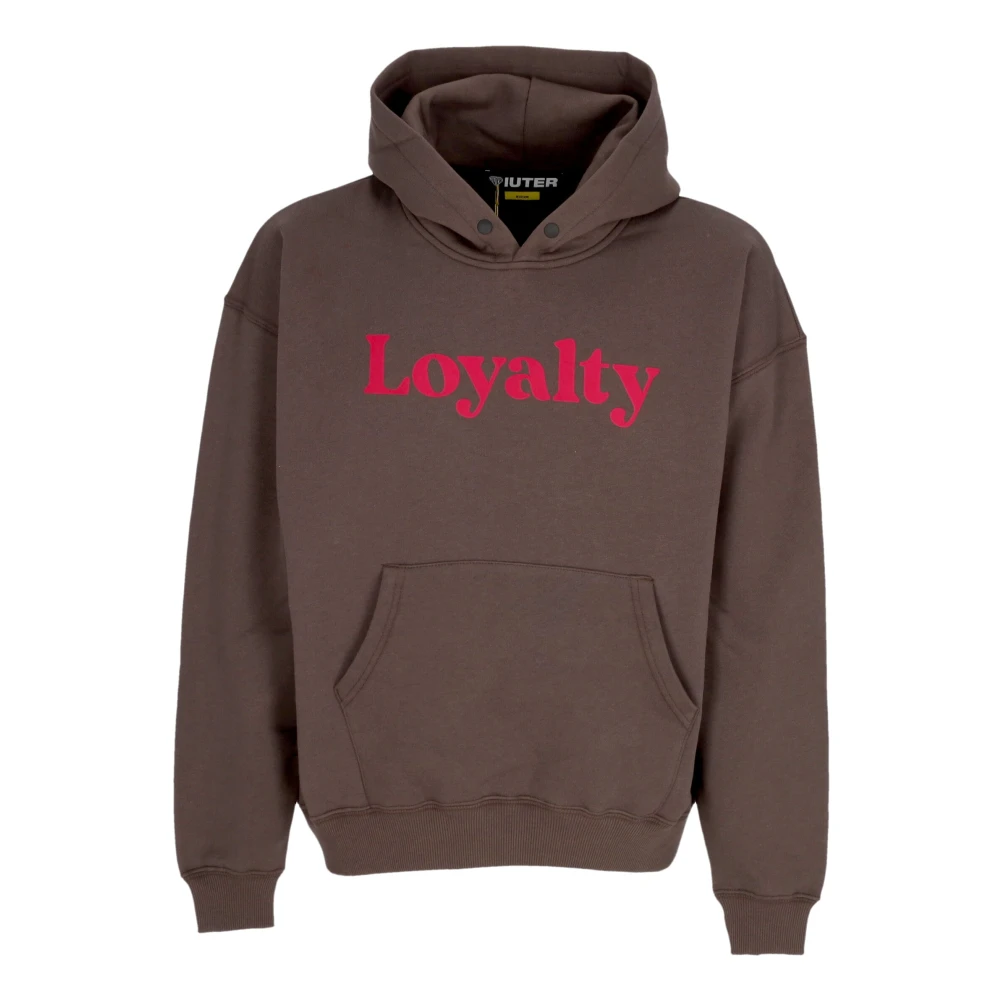 Iuter Men's Brown Hooded Sweatshirt With Front Pocket - Hoodies - Xs - Sweatshirts & Hoodies
