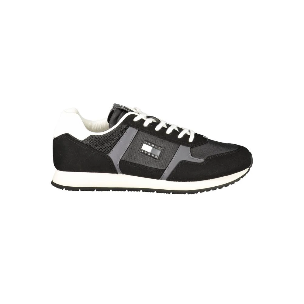 Tommy Hilfiger Men's Black Sneakers, 6 Uk, Sneaker With Bold Details