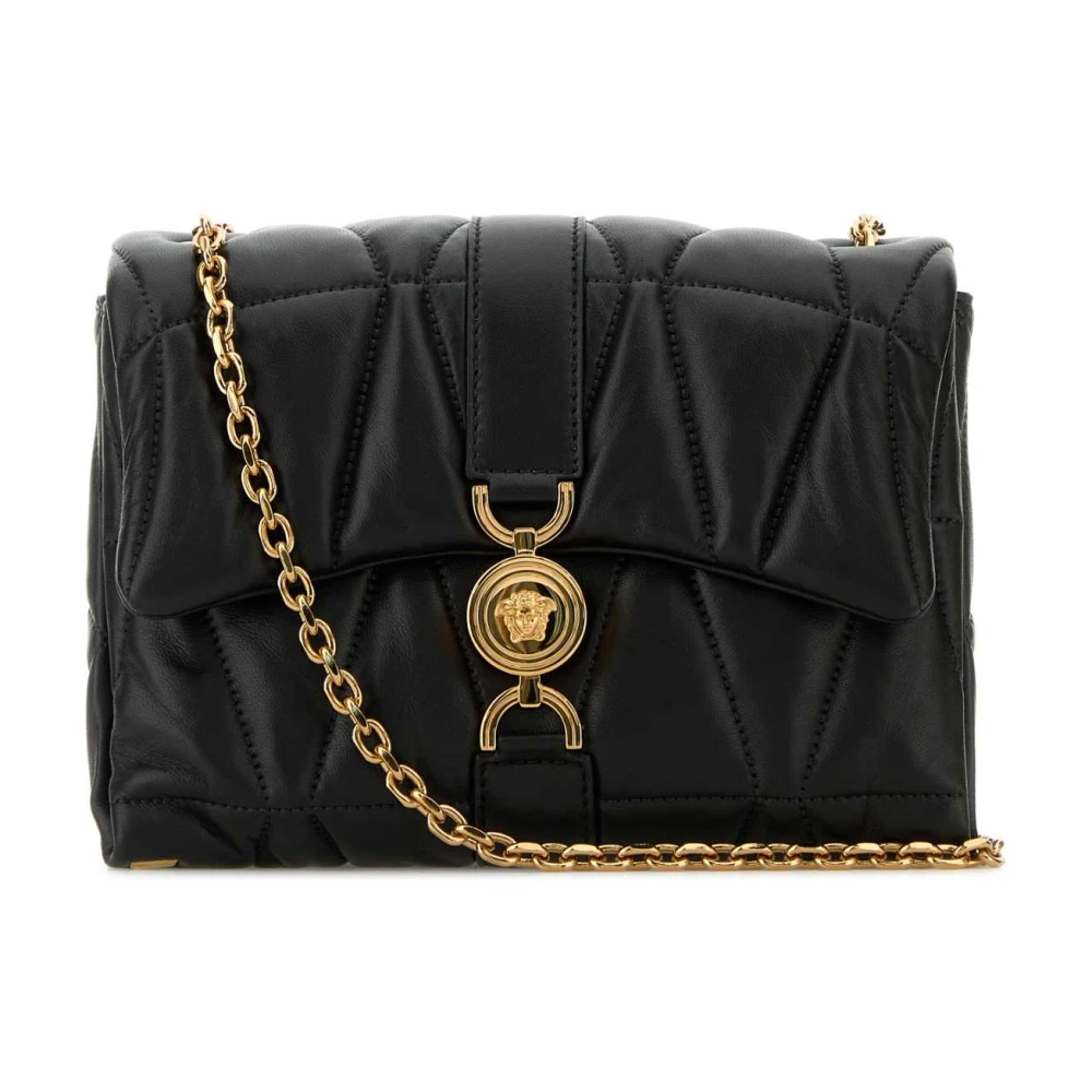 Versace Women's Black Shoulder Bags, One Size, Shoulder Lamb Leather