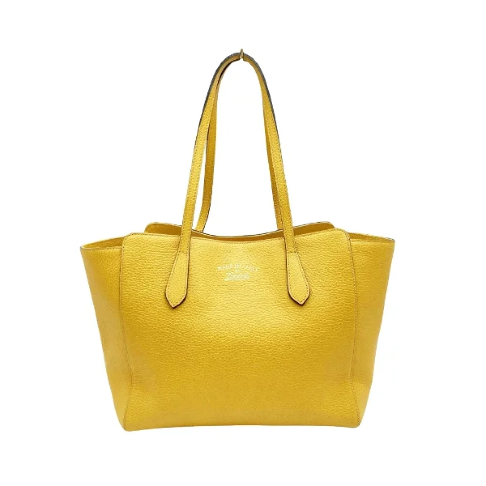 Gucci Vintage Pre-owned Leather gucci-bags Yellow Dames