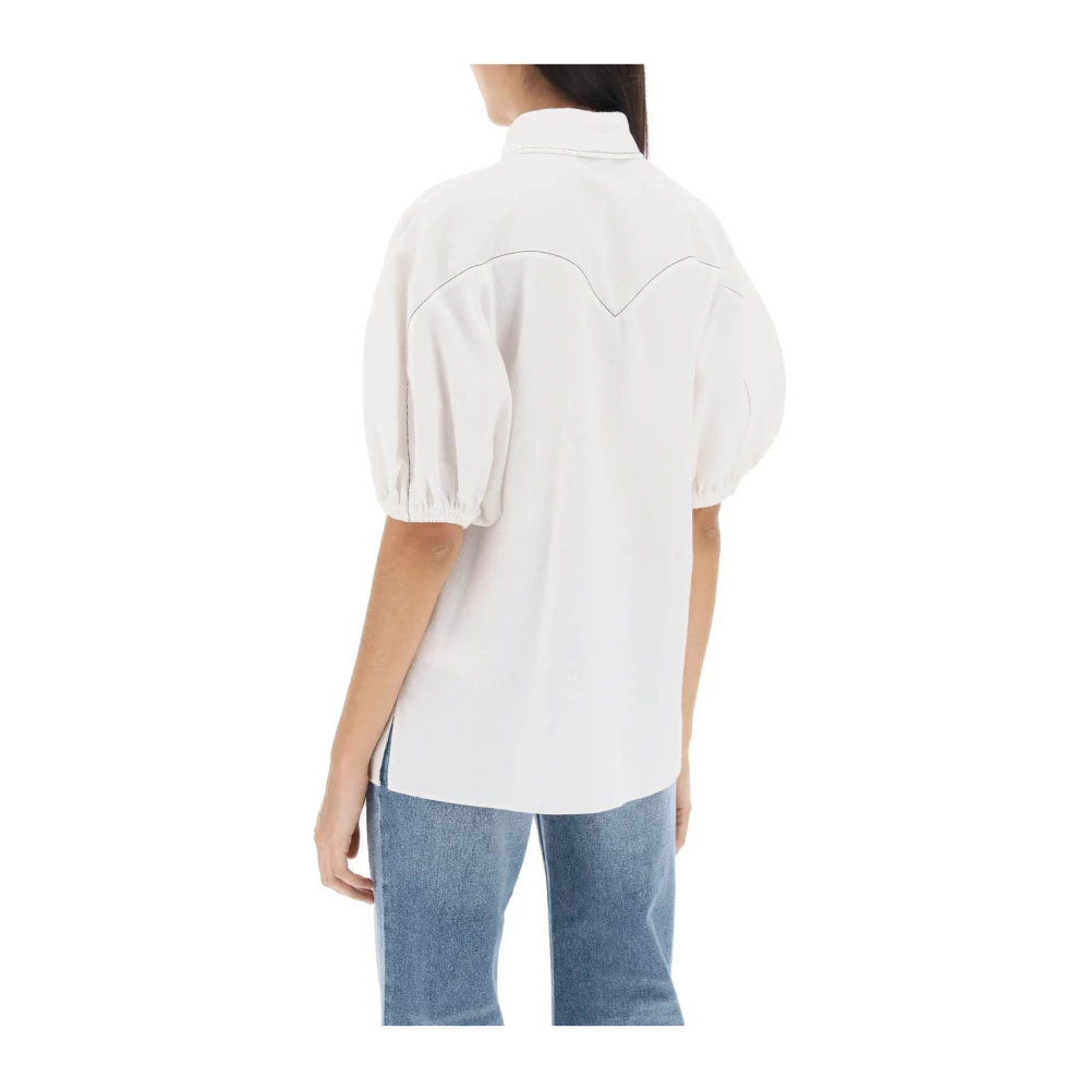 Chloé Sweatshirt T-Shirt Combo White Dames