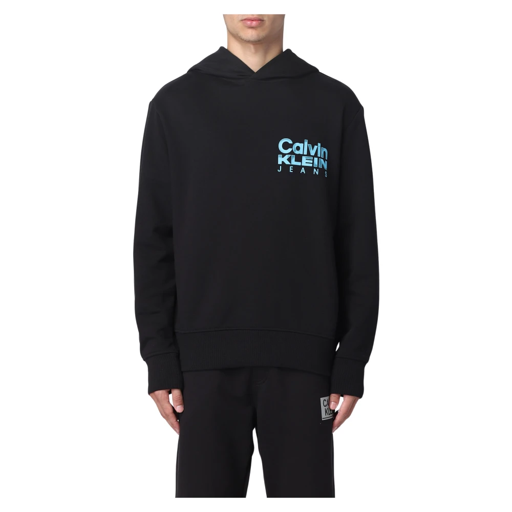 Calvin Klein Men's Black Bold Color Institutional Hoody - Hoodies - Xl - Sweatshirts & Hoodies